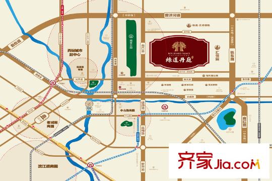 財富綠道丹庭交通圖