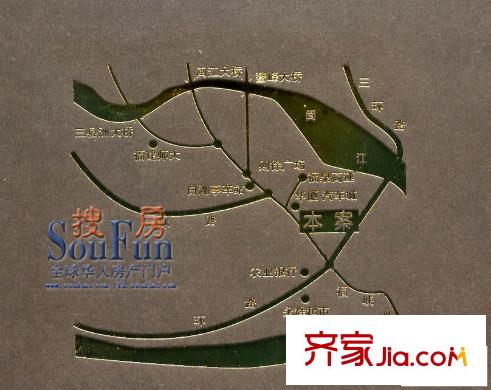 新倉山洋樓交通圖