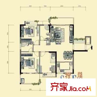正祥一品新筑戶型圖經(jīng)典戶型 3室