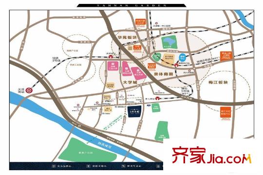 旭輝燕南園交通圖