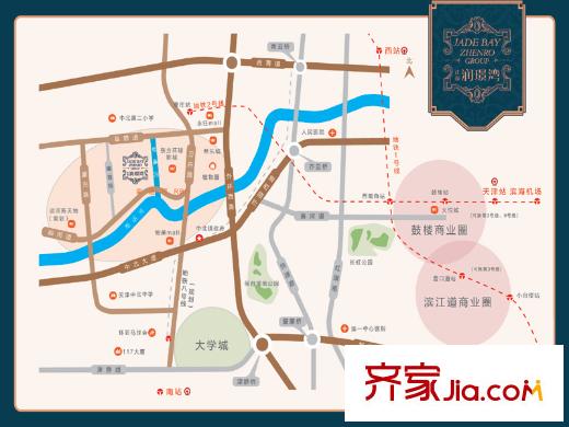 正榮潤平方米灣交通圖