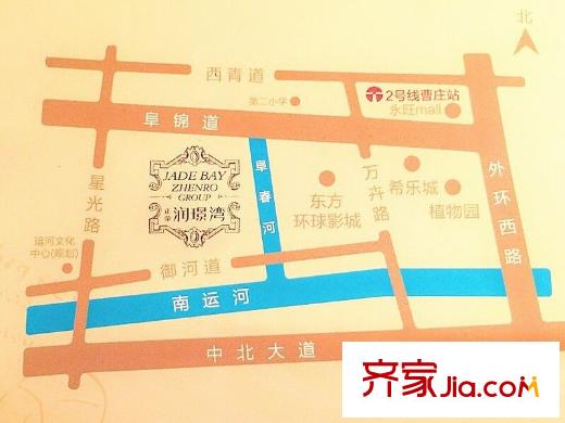 正榮潤平方米灣交通圖
