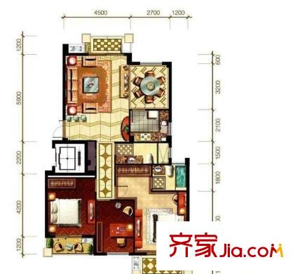 融僑觀邸 4室 戶型圖