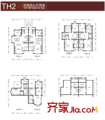 貽成紅墅郡別墅TH2戶型 4室2廳3衛(wèi)1廚