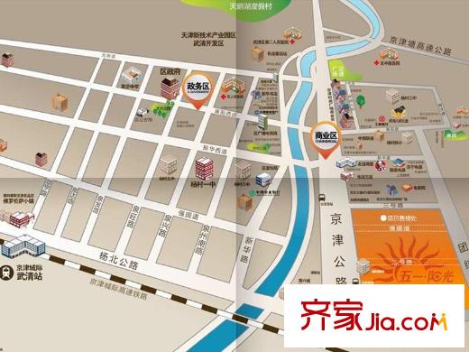 武清五一陽光交通圖
