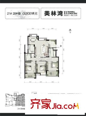 福州美林湾户型图-齐家网小区库