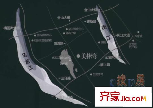 美林灣交通圖