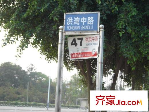 美林灣配套圖公交站牌