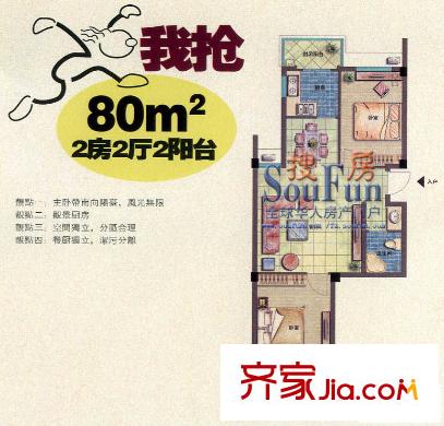金山大景城 戶型圖