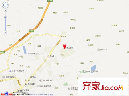 中庚香山春天交通圖