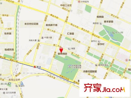 御景園邸別墅交通圖