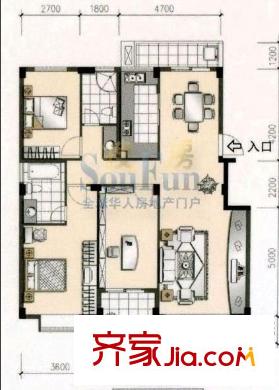 楓丹白鷺戶型圖楓丹白露 6室 戶型圖 6室3廳2衛(wèi)1廚