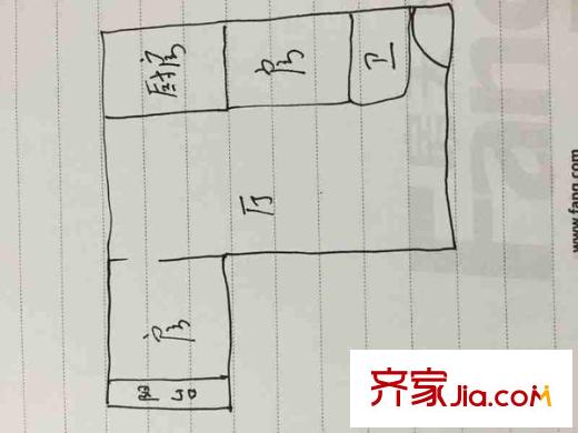 福機新苑 2室 戶型圖