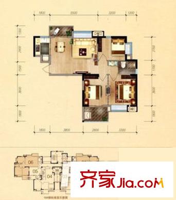 福機(jī)新苑戶(hù)型圖戶(hù)型圖4 