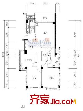  麗景天成 戶型圖
