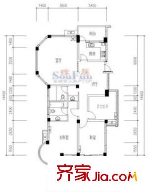 麗景天成 戶型圖