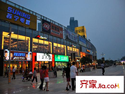 時(shí)代奧城配套圖周邊商業(yè)廣場(chǎng)夜景