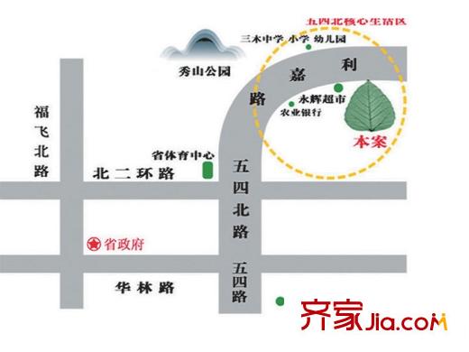 君臨香格里交通圖區(qū)位圖