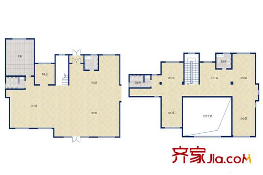 南湖9號(hào)獨(dú)棟別墅獨(dú)棟別墅20號(hào)樓I戶型 2室2廳4衛(wèi)