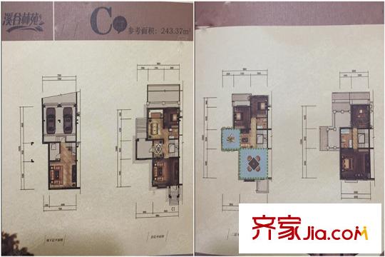 官港溪谷林苑別墅三室C戶型 3室4廳3衛(wèi)1廚