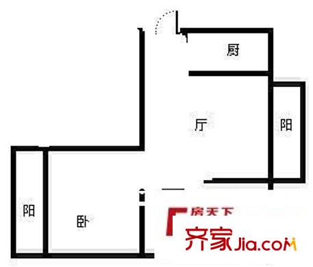 金山桔園三期 2室 戶型圖