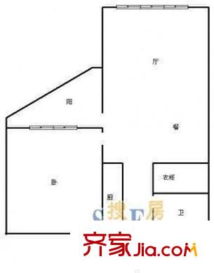 寶龍城市商業(yè)廣場 1室 戶型圖