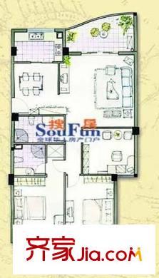世歐瀾山 3室戶型圖