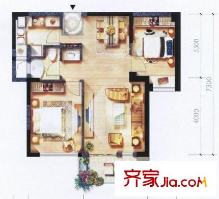 陽光理想城攬月 戶型圖