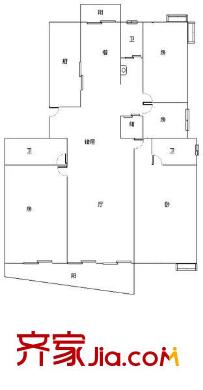 藍(lán)山四季 5室 戶型圖