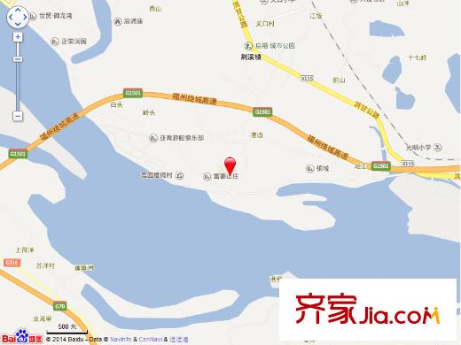 濱江荔園交通圖