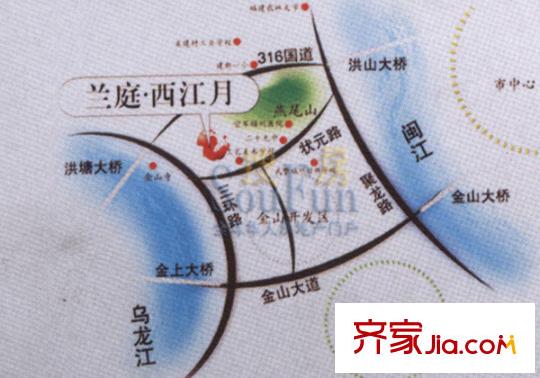 蘭庭西江月交通圖