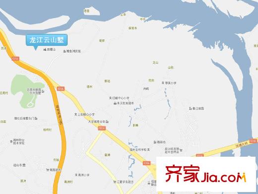 龍江云山墅區(qū)位圖