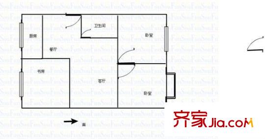 氣象公寓 2室 戶型圖