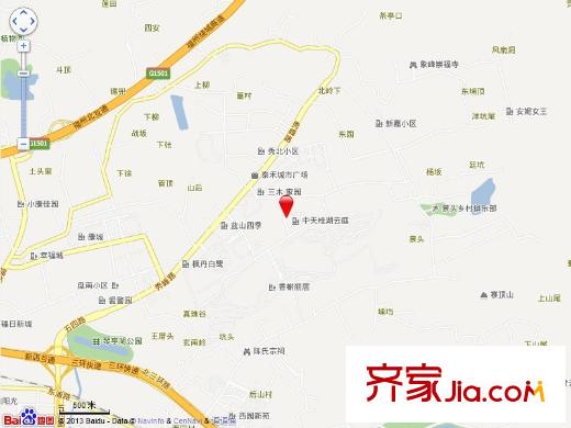 中天桂湖云庭別墅交通圖