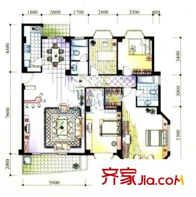 沁園春 7室 戶型圖