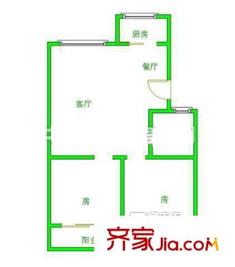 農(nóng)科公寓 2室戶型圖