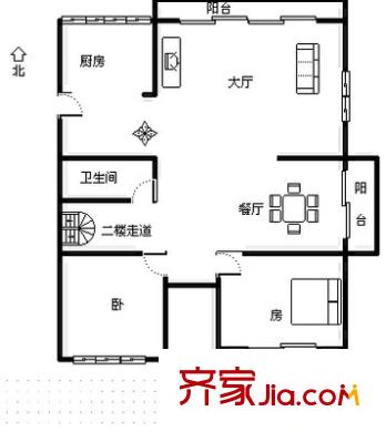 玫瑰山莊 5室 戶型圖