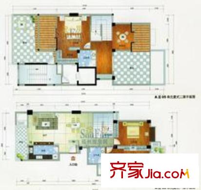 名門庭苑戶型圖4室2廳3衛(wèi)1廚