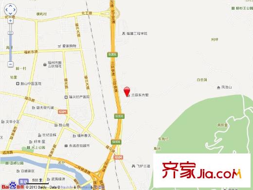 蘭庭東方墅交通圖