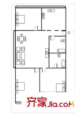 聯(lián)建新村 3室 戶型圖