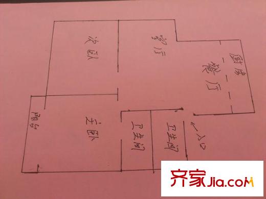 聯(lián)建新村 2室 戶型圖