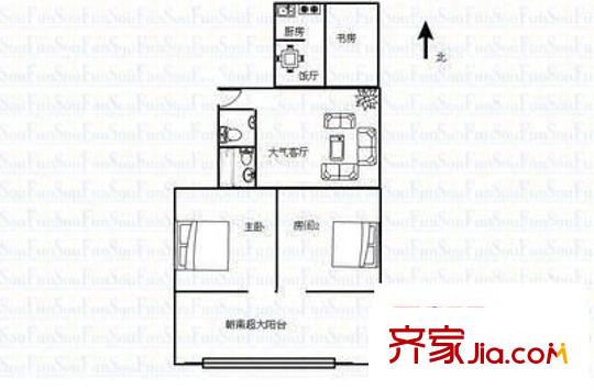 黎明新村茉莉園戶型圖茉莉園 3室 戶型圖 3室2廳2衛(wèi)1廚