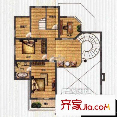 康樂山莊 3室 戶型圖