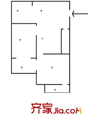 建發(fā)花園 3室 戶型圖
