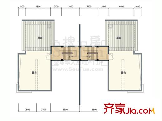 三木水岸君山雙拼別墅H型 4層 7室3廳4衛(wèi)1廚