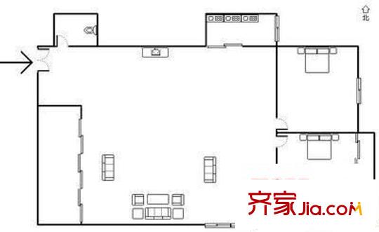 金泉花園 3室 戶型圖