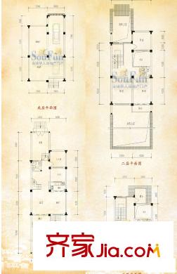 福祿坊別墅戶型圖I戶型2#04單元  4室2廳3衛(wèi)1廚