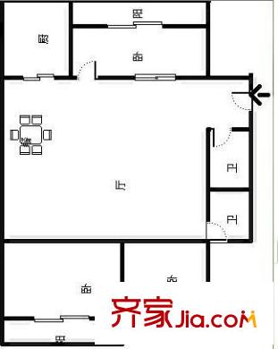 吉水苑 3室 戶型圖