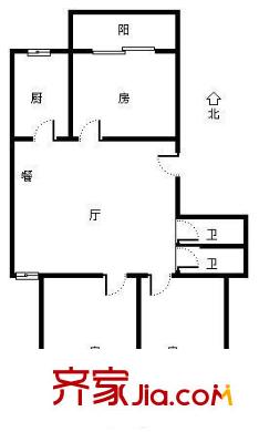 吉水苑 3室 戶型圖