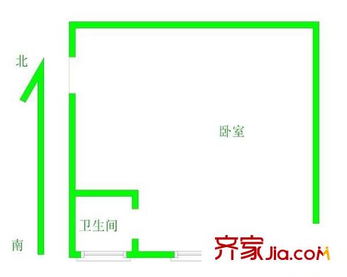 環(huán)球廣場 1室 戶型圖